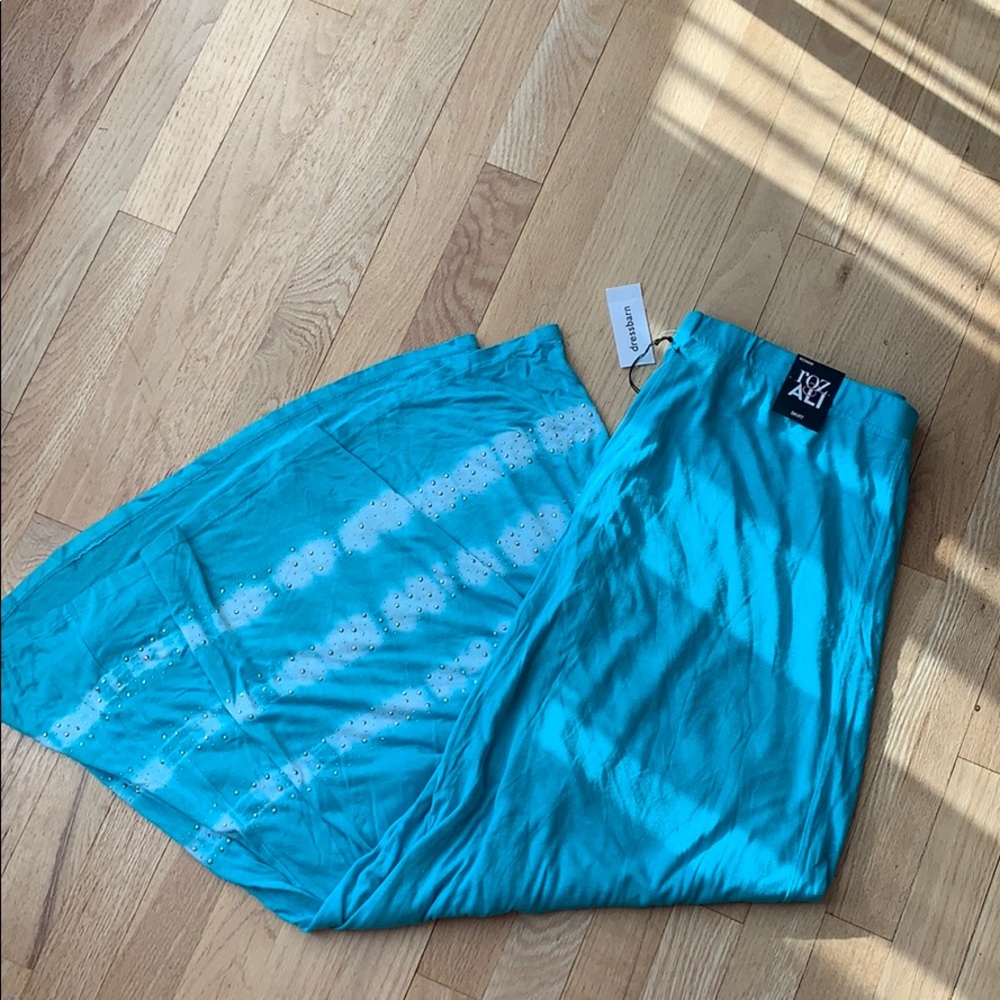 NWT. Adorned full-length maxi skirt